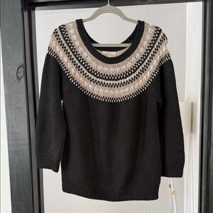 Women’s Banana Republic Fair Isle Circular Yoke Sweater, XL